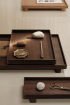 ferm LIVING | Bon kicsi füstölt tölgyfa tálca | Bon Smoked Oak Tray Small | Home of Solinfo