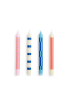 HAY | Pattern pink és kék gyertya szett 4 db | Pattern Candle Pink, Red and Blue Set of 4 | Home of Solinfo