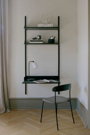 New Works| Study fekete polcos elem | Study black shelf | Home of Solinfo