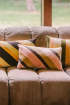 HKliving | Csíkos rózsaszín bársony párna | Striped rose cushion velvet | Home of Solinfo