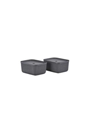 Zone Denmark | Pulp fekete tárolódoboz szett 2 db | Pulp Storage Box Black Set of 2 | Home of Solinfo