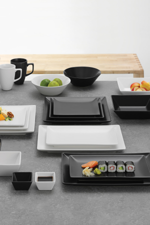 Aida | Quadro szögletes tányér | Quadro stoneware -square plate | Home of Solinfo