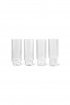 ferm LIVING | Ripple Long drink pohár szett (4 db) | Ripple Long Drink Glasses (Set of 4) Clear | Home of Solinfo