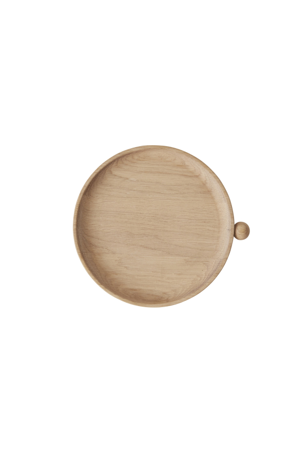  OYOY | Inka kicsi kerek tölgy tálca | Inka Small Rounded Oak Tray | Home of Solinfo