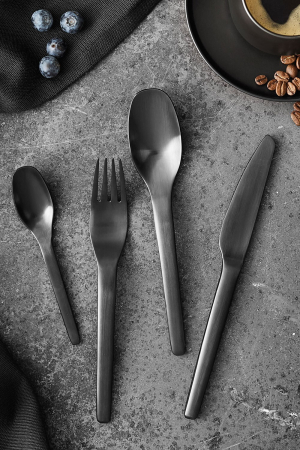 Aida | ENSŌ fekete evőeszköz | ENSŌ cutlery black finish | Home of Solinfo
