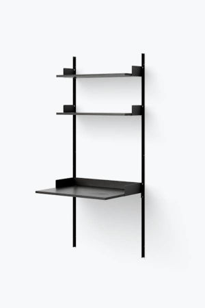 New Works| Study fekete polcos elem | Study black shelf | Home of Solinfo