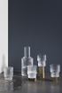 ferm LIVING | Ripple pohár szett (4 db) | Ripple Glasses (Set of 4) Clear | Home of Solinfo