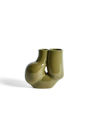 HAY | W&S Chubby váza, olívazöld | W&S Chubby vase, olive green | Home of Solinfo