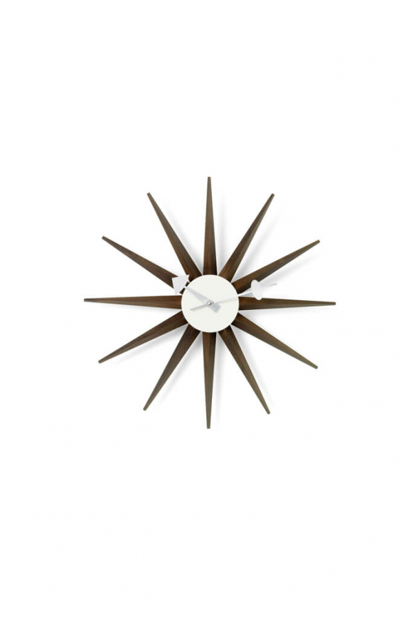 Vitra | Sunburst dió falióra | Sunburst Clock walnut | Home of Solinfo