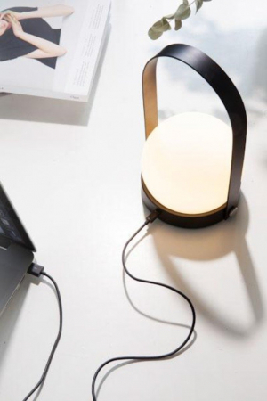 Menu Carrie hordozható tölthető led lámpa fekete, led lamp black