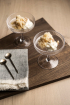 ferm LIVING | Ripple pezsgős csésze szett (2 db) | Ripple Champagne Saucers (set of 2) Clear | Home of Solinfo