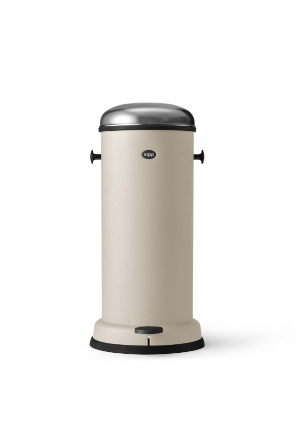 Vipp | VIPP16 bézs szemetes kuka 18 L | VIPP16 Pedal bin Beige 18 L | Home of Solinfo