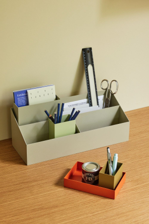 Hübsch | Pod homokszínű rendszerező | Pod Desk Organiser Sand | Home of Solinfo