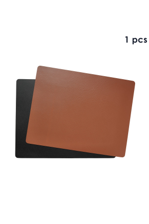 Aida | Quadro átfordítható újrahasznosított bőrből készült alátét | Quadro reversible recycled leather placemat | Home of Solinfo